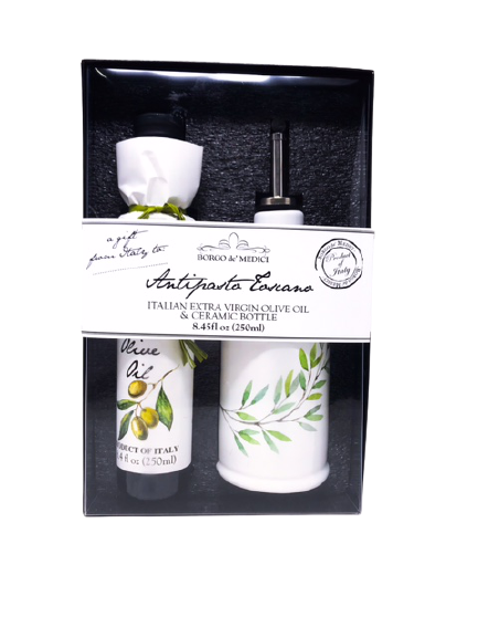 Borgo de Medici - Antipasto Toscano - 250ml + Ceramic Bottle Trinidad Boxbles Gourmet Store