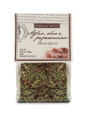 Borgo De Medici Aglio,Olio &amp; Peperoncini Mixed Spices 100g (Italian Spices)Trinidad Boxbles Gourmet Store