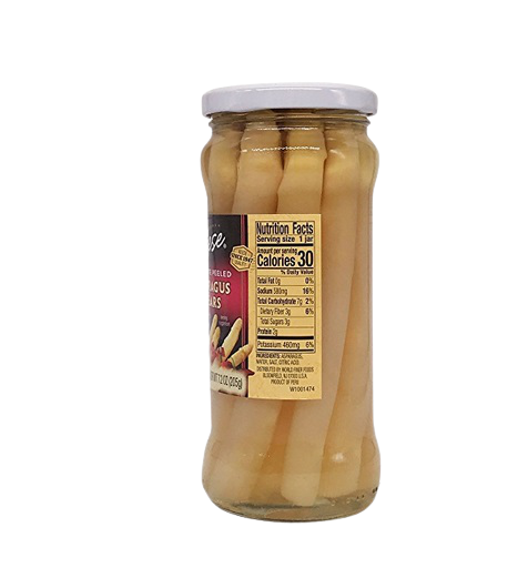 Reese's White Asparagus Spears Glass, 11.6 oz Trinidad Boxbles Gourmet Store