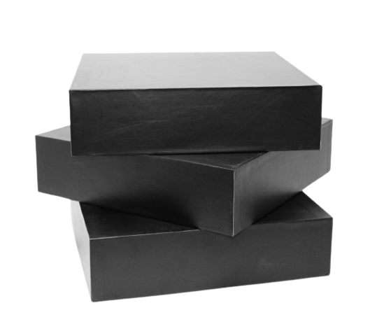 Matte Black 2PC Hard Cardboard Box -6 PCS Trinidad Boxbles Gourmet Store