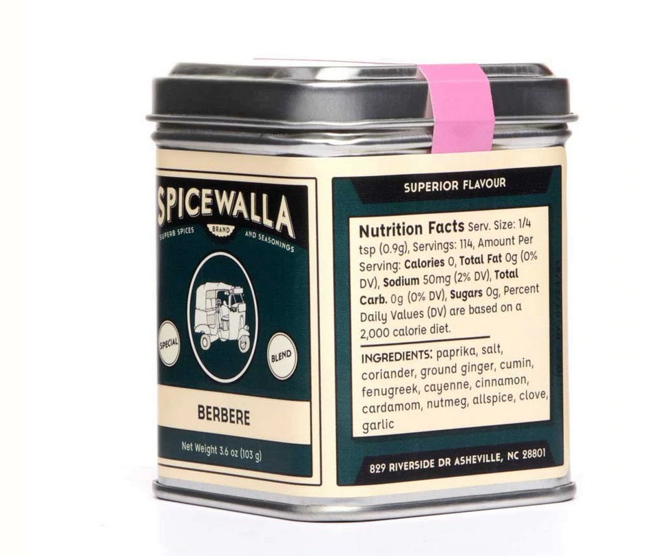 Spicewalla Berbere 3.6 oz Trinidad Boxbles Gourmet Store