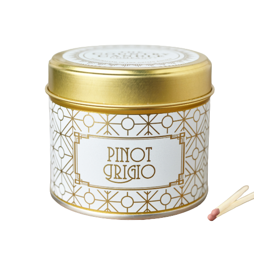 Country Candle Pinot Grigio Tin : Happy HourTrinidad Boxbles Gourmet Store