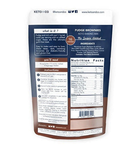Keto &amp; Co Keto Fudge Brownie Mix Trinidad Boxbles Gourmet Store