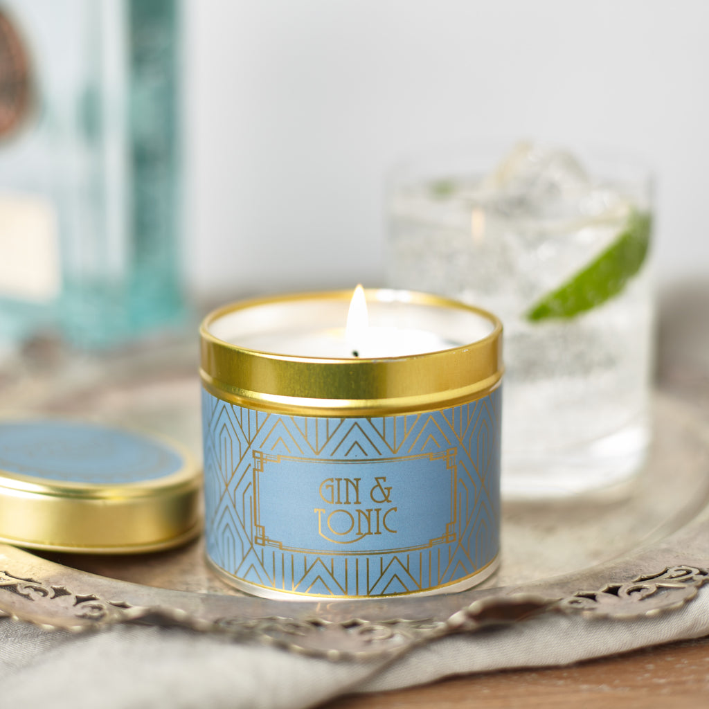 Country Candle Happy Hour Gin and Tonic Tin Trinidad Boxbles Gourmet Store