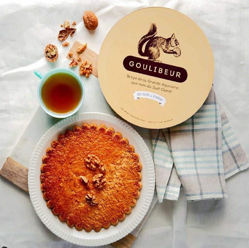 Goulibeur Large Shortbread with French Walnuts 9.8oz Trinidad Boxbles Gourmet Store