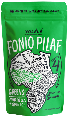 Yolele Fonio Pilaf Greens : Spinach &amp; Moringa Trinidad Boxbles Gourmet Store