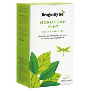 Dragonfly Organic  Moroccan Mint Tea Sachets 40gTrinidad Boxbles Gourmet Store