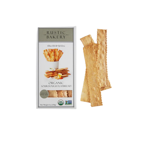 Rustic Bakery Organic Classic Flatbreads-Olive Oil &amp; Sel Gris Trinidad Boxbles Gourmet Store
