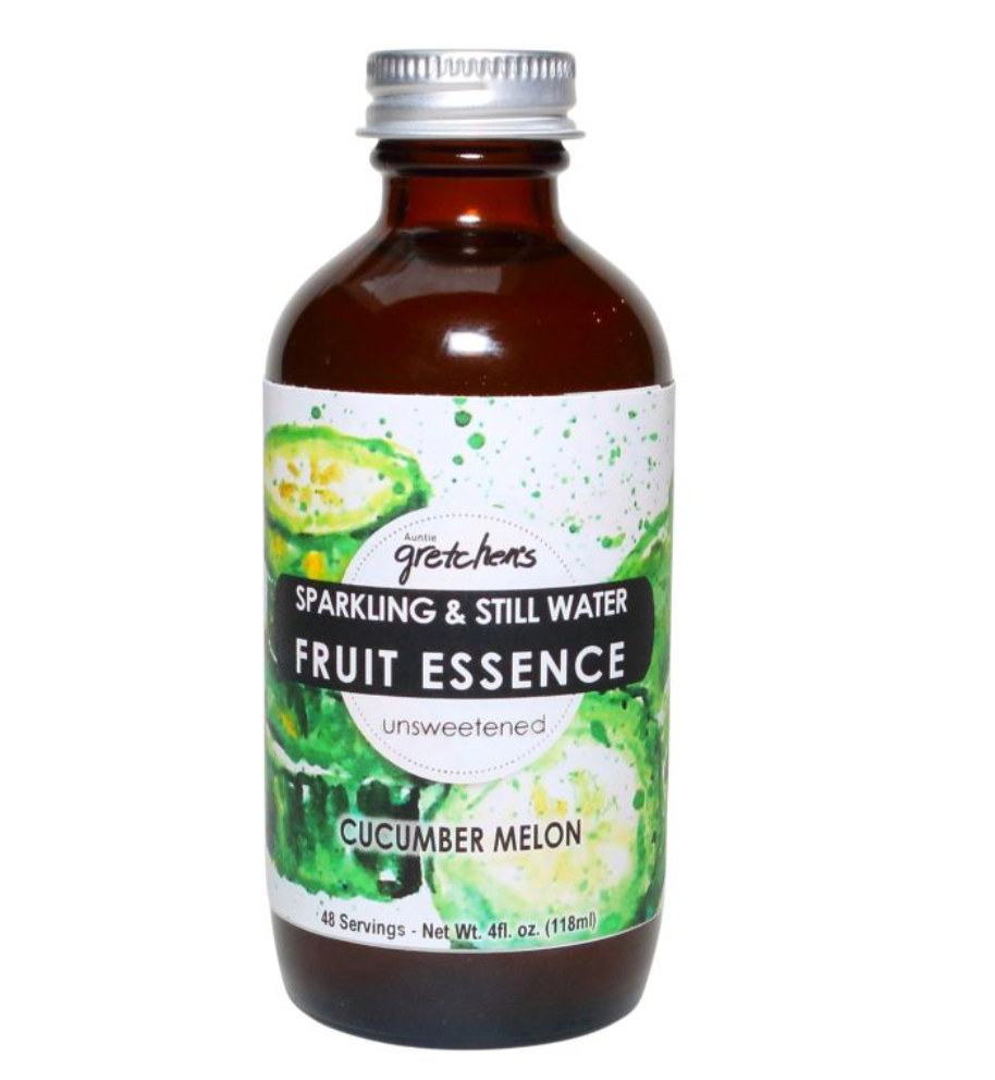 Water Essence  : Aunt Gretchen's Cucumber and Melon  and Still Water Fruit Essence Organic 4oz Trinidad Boxbles Gourmet Store