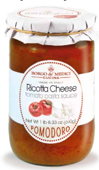 Borgo de Medici Ricotta Cheese Tomato Pasta Sauce 690g  (Gourmet Pasta Sauce) Trinidad Boxbles Gourmet Store