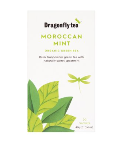 Dragonfly Organic  Moroccan Mint Tea Sachets 40g Trinidad Boxbles Gourmet Store
