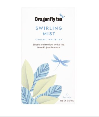 Dragonfly Organic Swirling Mist Tea 40g : White Tea Trinidad Boxbles Gourmet Store