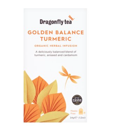 Dragonfly Organic Golden Balance Tumeric Tea Sachets 40g Trinidad Boxbles Gourmet Store