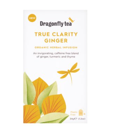 Dragonfly Organic True Clarity Ginger Tea Sachets 40g Trinidad Boxbles Gourmet Store