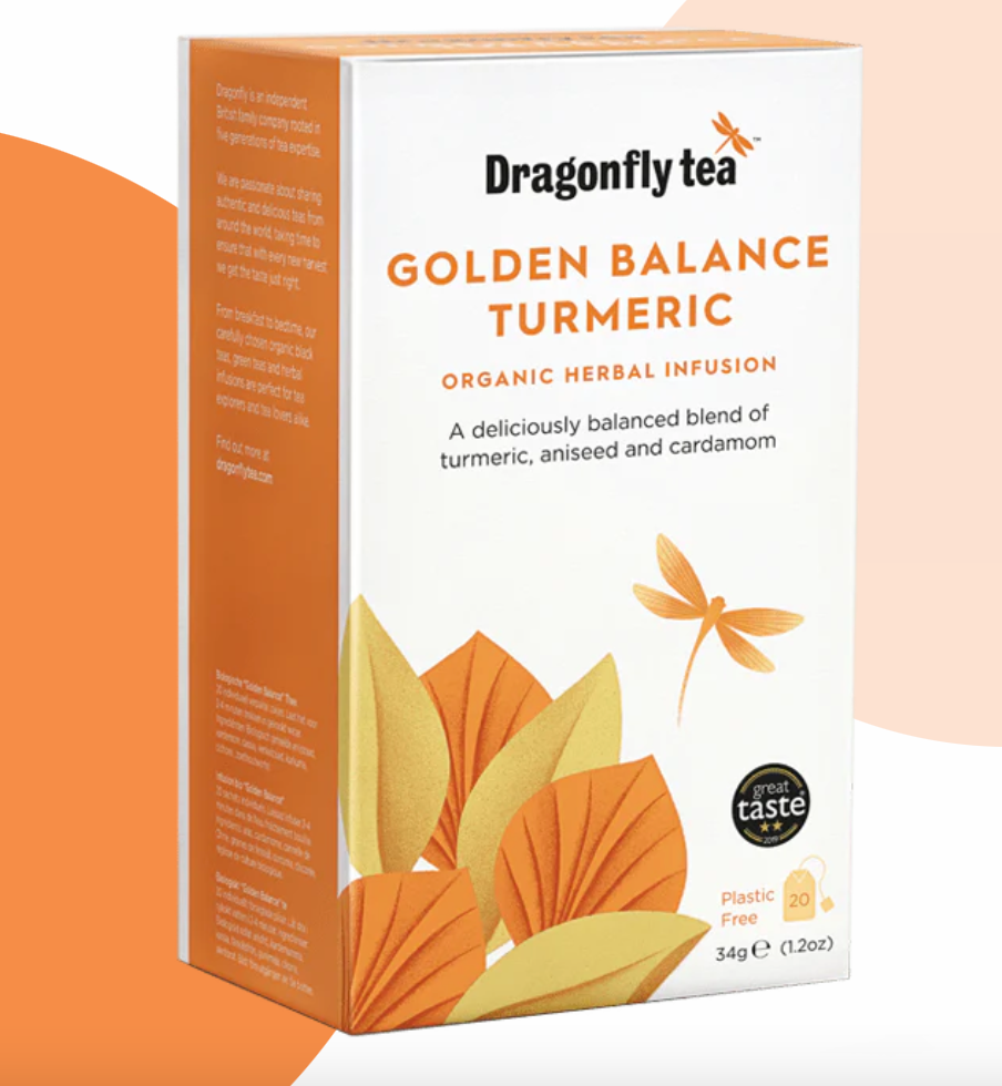 Dragonfly Organic Golden Balance Tumeric Tea Sachets 40g Trinidad Boxbles Gourmet Store