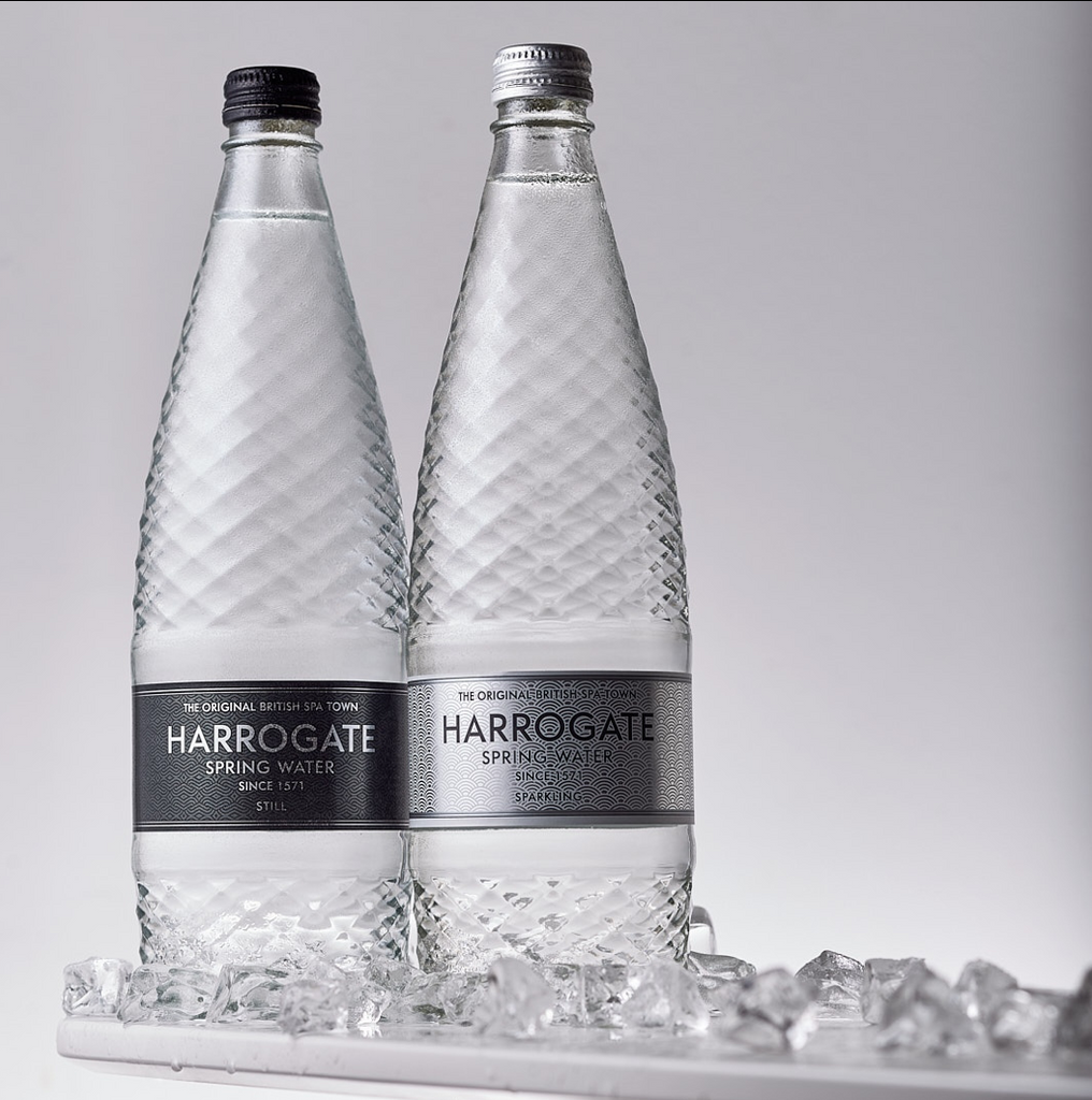 Harrogate Spring Water Sparkling Glass Bottle 750ml Trinidad Boxbles Gourmet Store