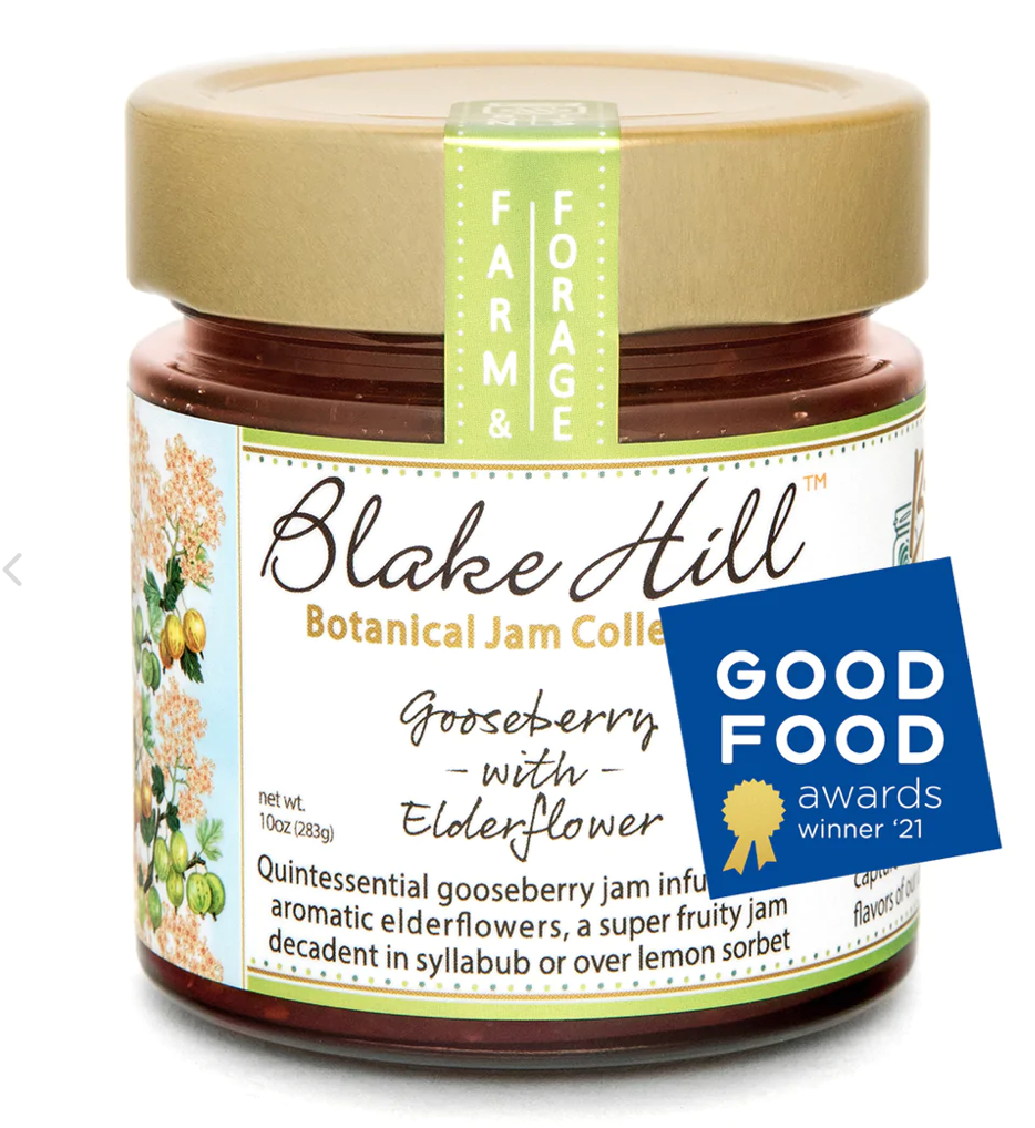 Blake Hill Preserves Jam Gooseberry and Elderflower Botanical Jam 10oz Trinidad  Boxbles Gourmet Store