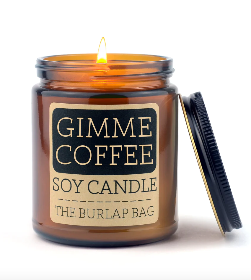The Burlap Bag 100% Soy Gimme Coffee 9oz