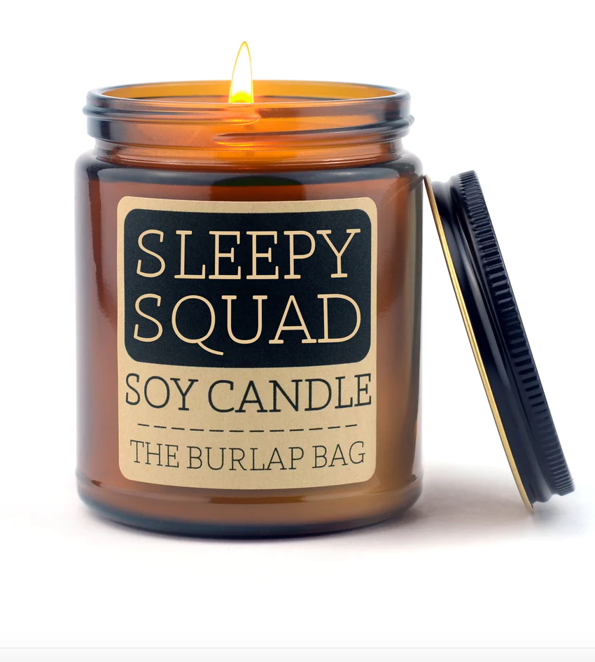 The Burlap Bag 100% Soy Sleepy Squad 9oz
