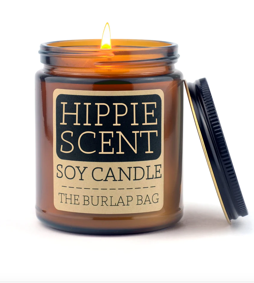 The Burlap Bag 100% Soy Hippie Scent 9oz