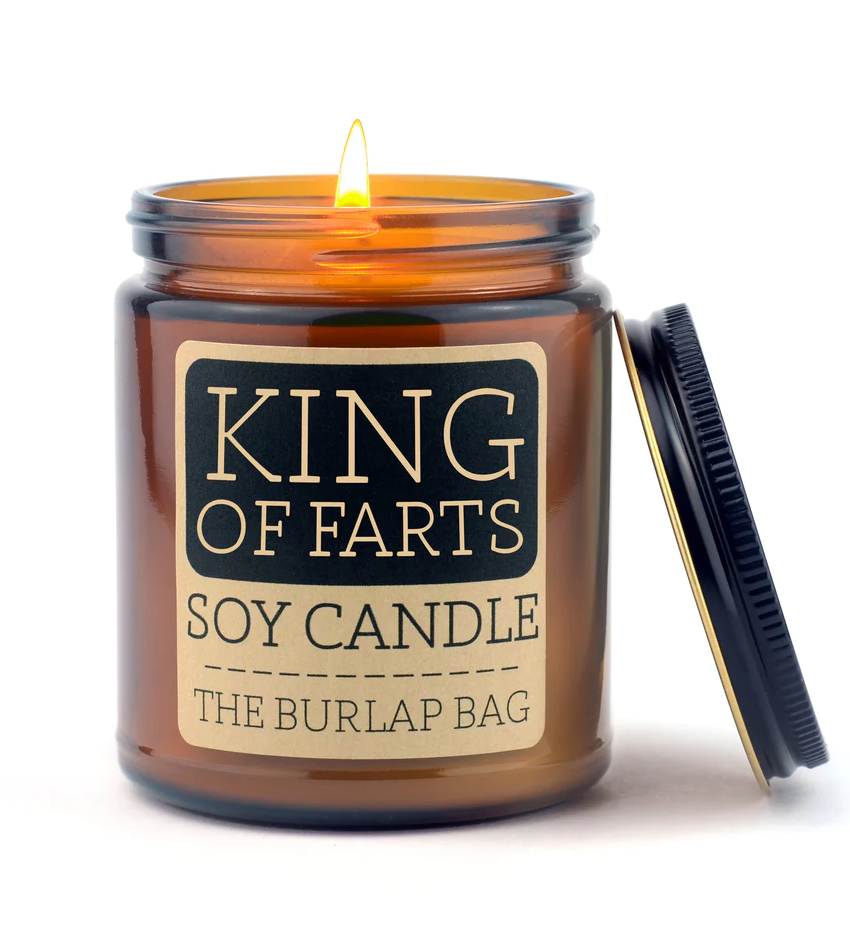 The Burlap Bag 100% Soy King of Farts 9oz