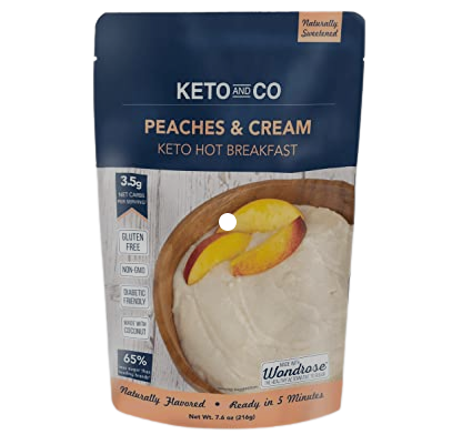 Keto &amp; Co Keto Hot Breakfast - Peaches &amp; Cream Trinidad Boxbles Gourmet Store