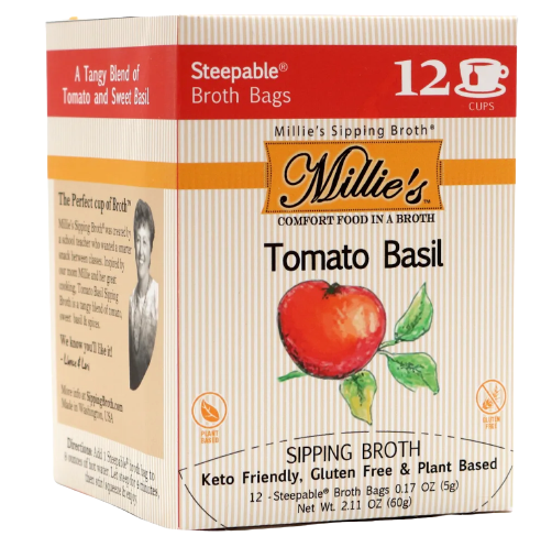 Millie's Sipping Broth Tomato Basil Trinidad Boxbles Gourmet Store