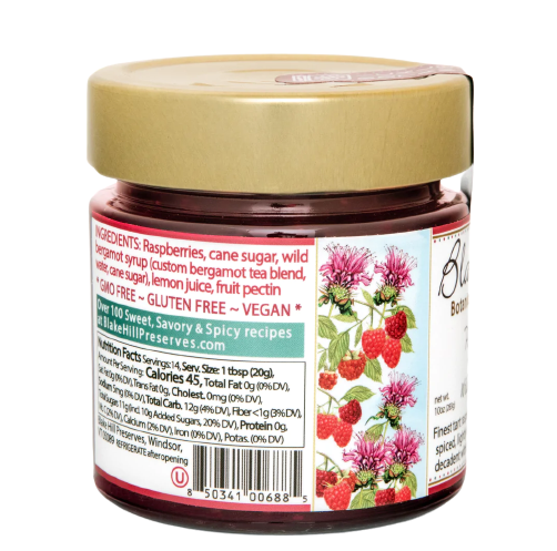 Blake Hill Preserves Jam Raspberry with Bergamot  Botanical Jam 10oz