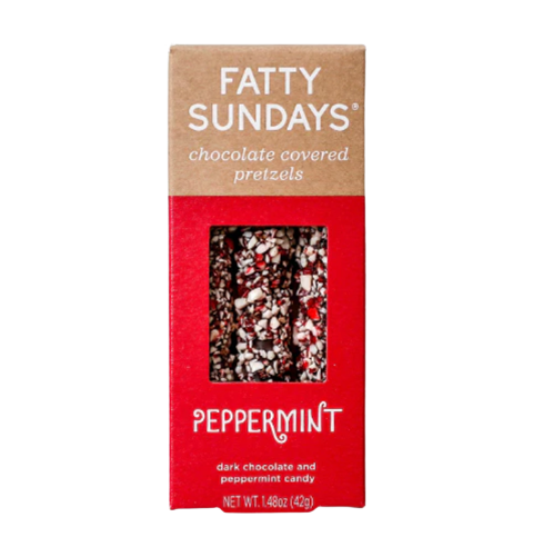Fatty Sundays Peppermint  Pretzels