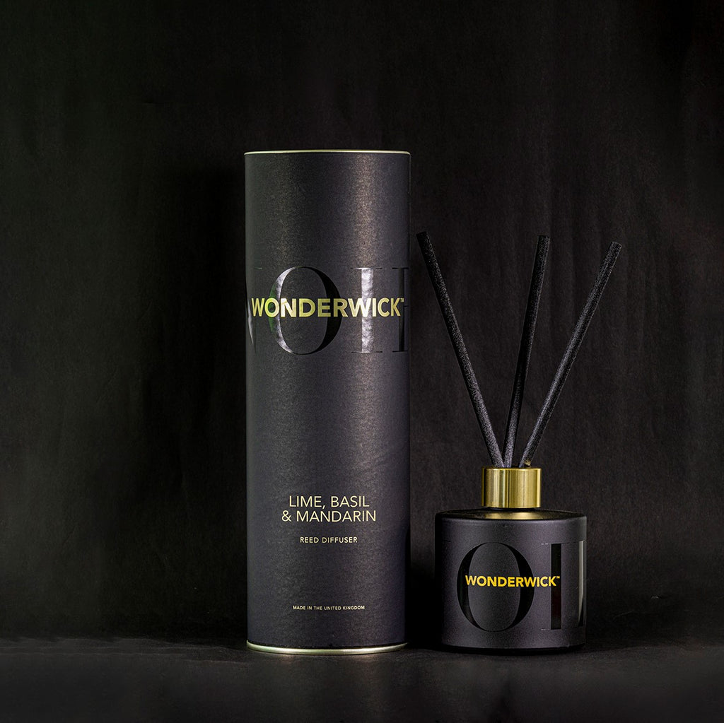Wonderwick Lime,Basil and Mandarin Reed Diffuser 150ml Trinidad Boxbles Gourmet Store