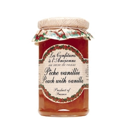 Les Confitures a l'Ancienne Peach Vanilla Jam -French Artisan Jam Trinidad Boxbles Gourmet Store